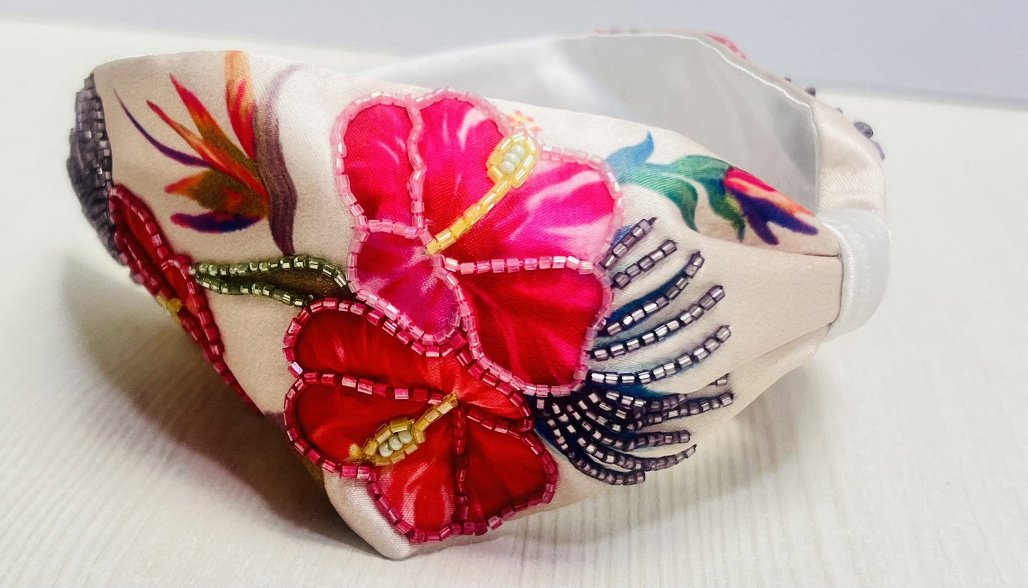 Floral Knotted Hair Band - Multi