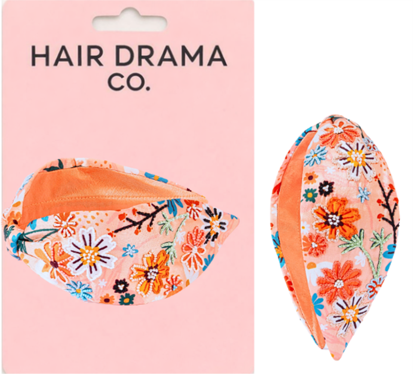 Peachy Bloom Knotted Headband