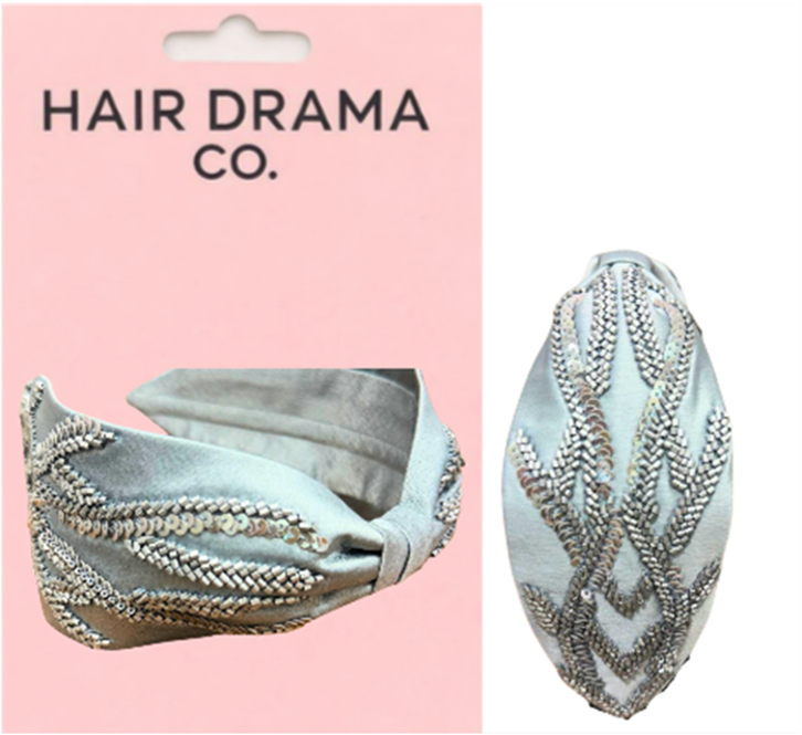 Silver Fern Embellished Headband