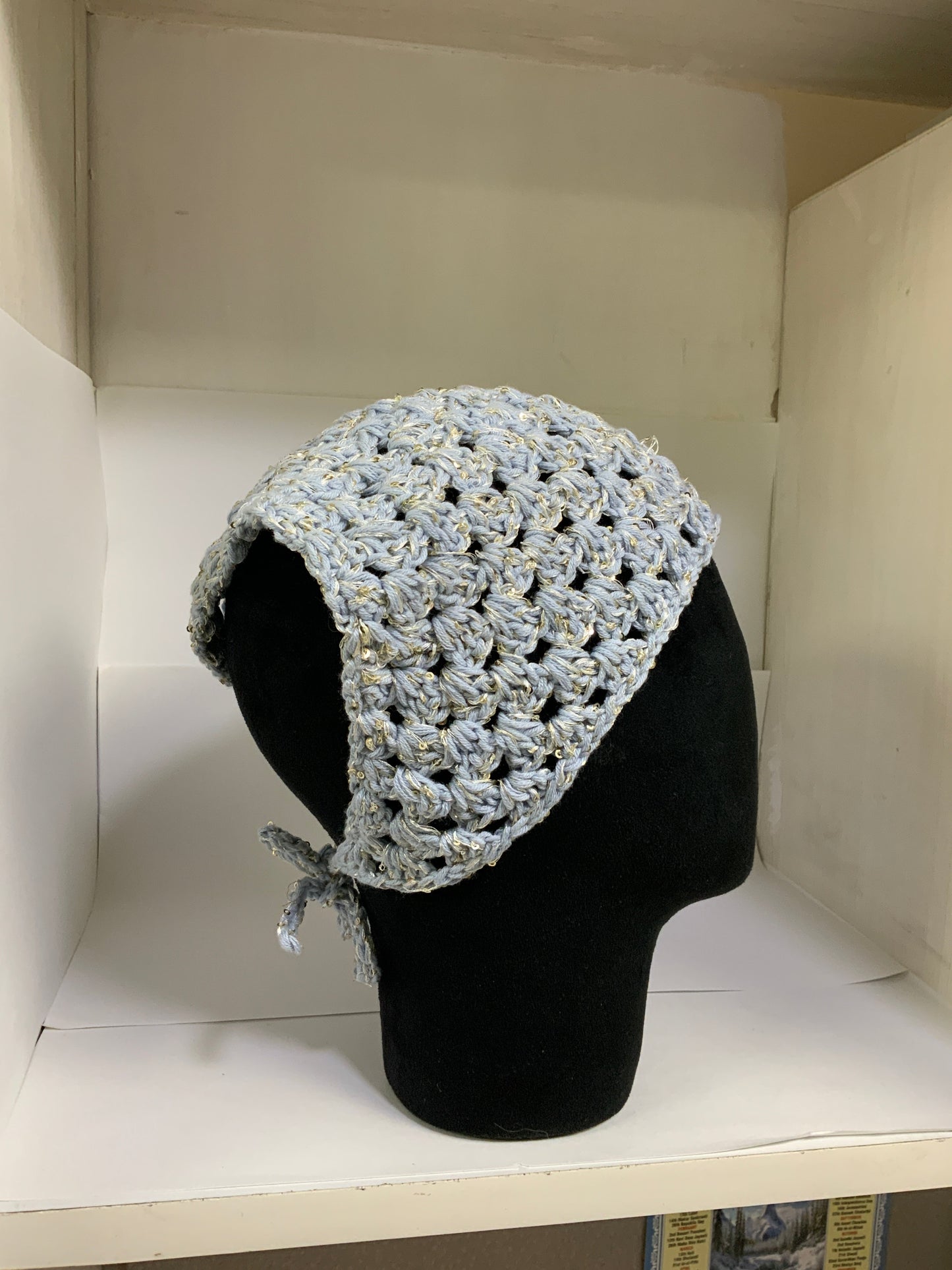 Joy Crochet Headscarf - White