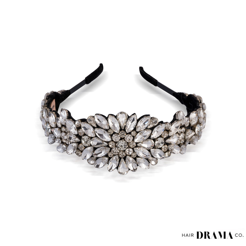 Rosemary Broad Headband - Silver
