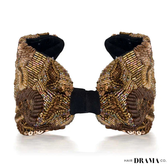 Gracious Knotted Headband - Bronze
