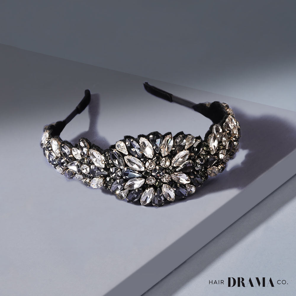 Rosemary Broad Headband - Grey