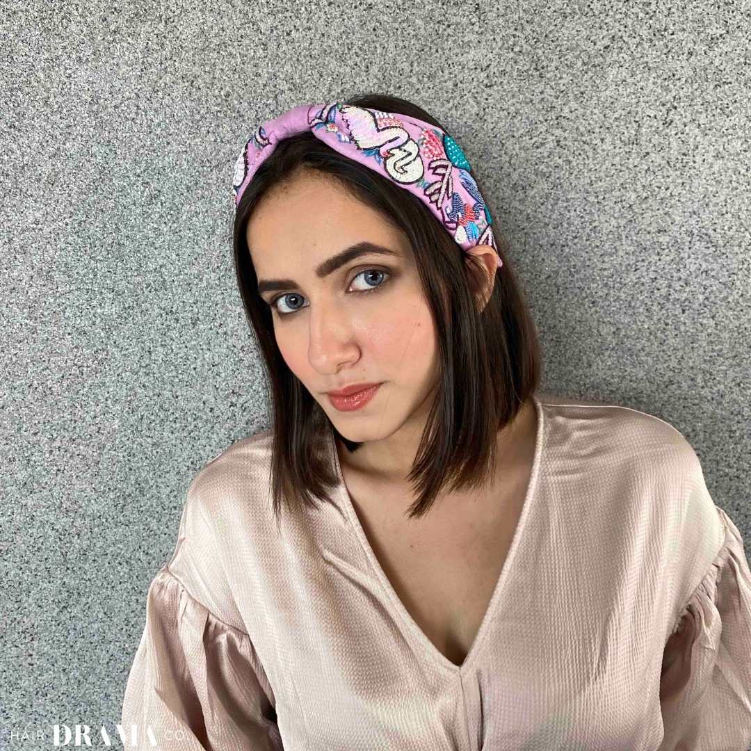 Not a Black Swan Knotted Headband - Lilac