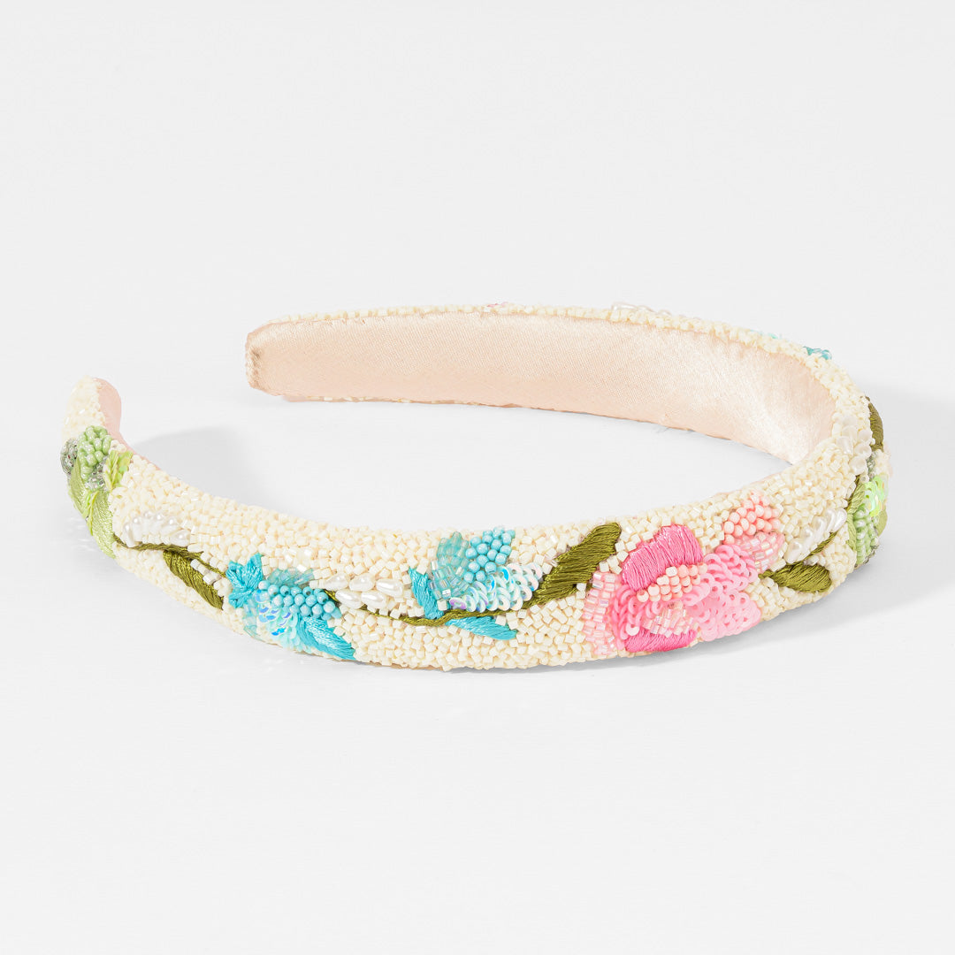 Springtime Beaded Headband