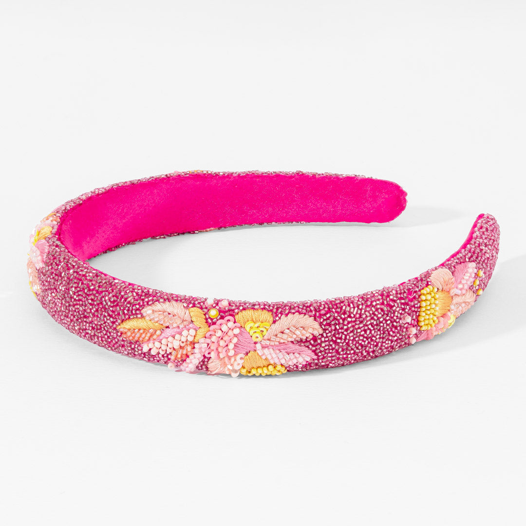 Zinnia Beaded Headband