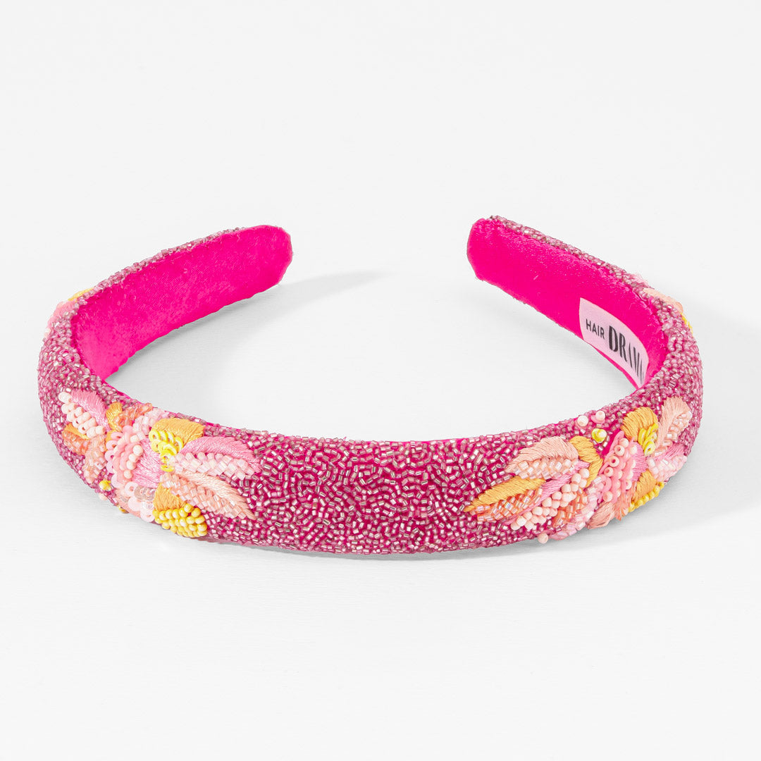 Zinnia Beaded Headband