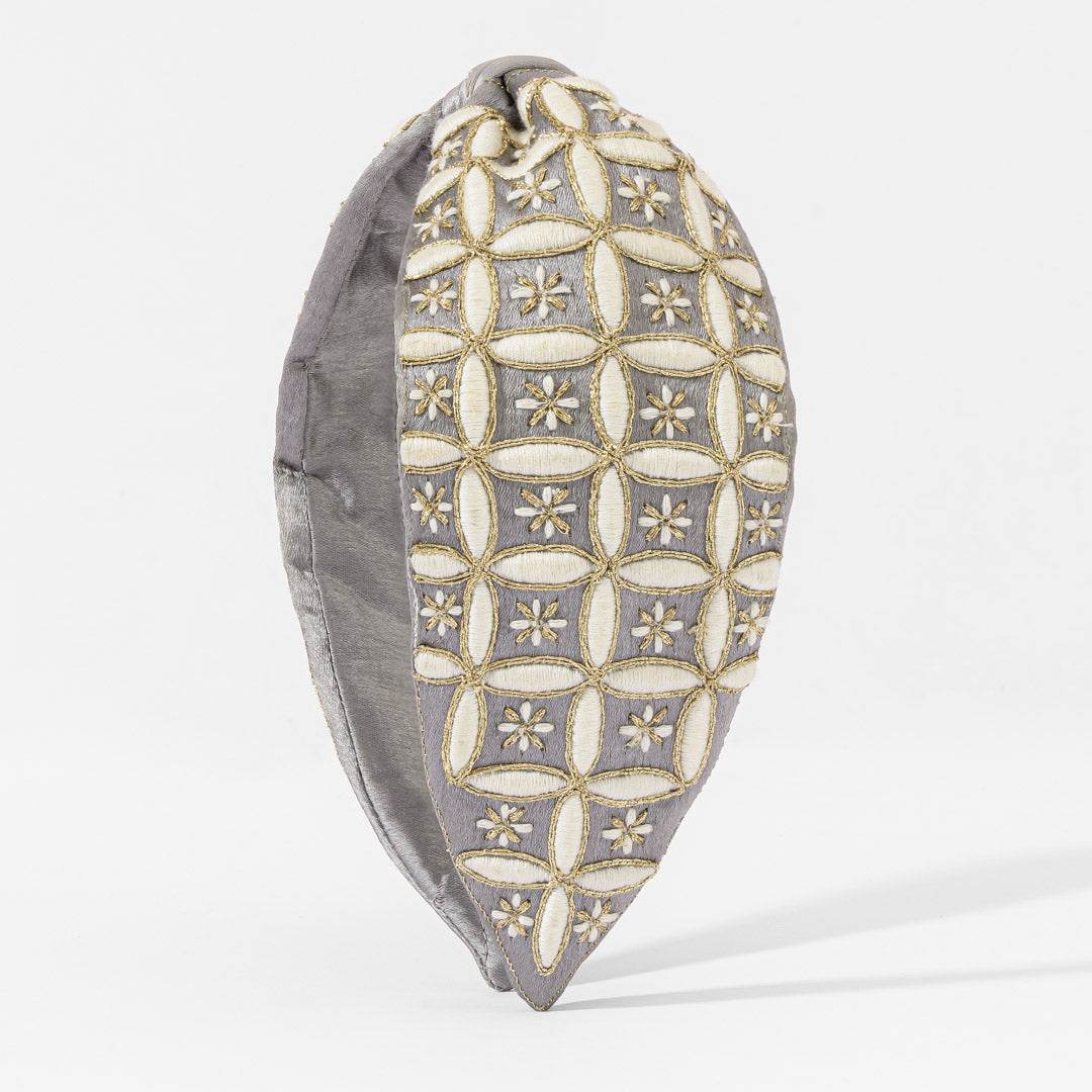 Geometrical Embroidered Knotted Headband