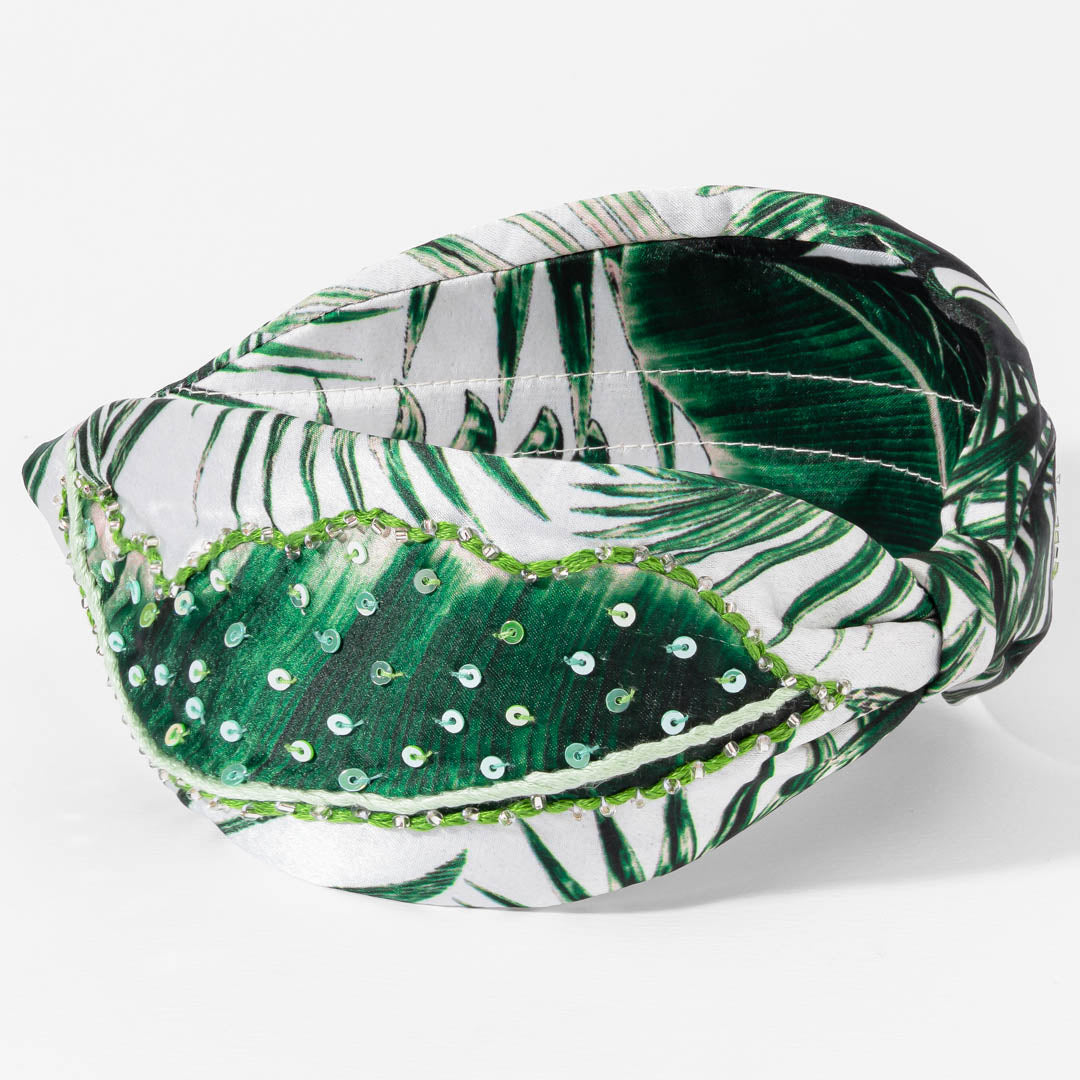 Palm Leaf Knotted Headband