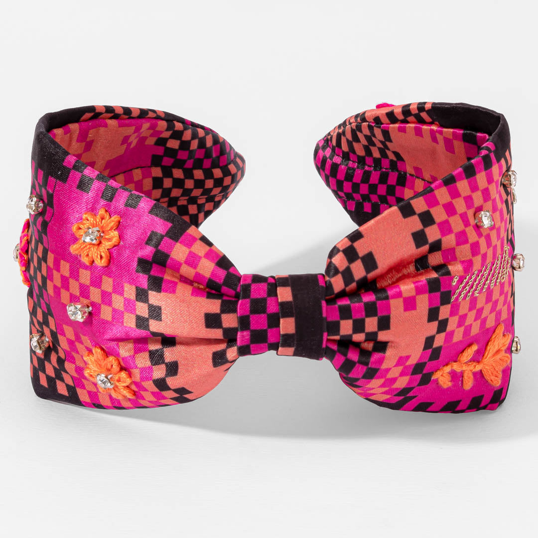 Geometric Floral Knotted Headband