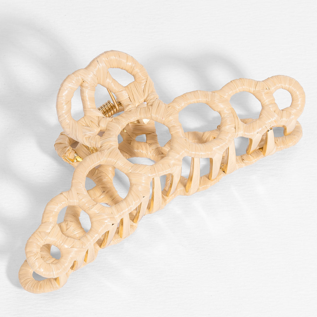 Kara Claw Clip - Cream