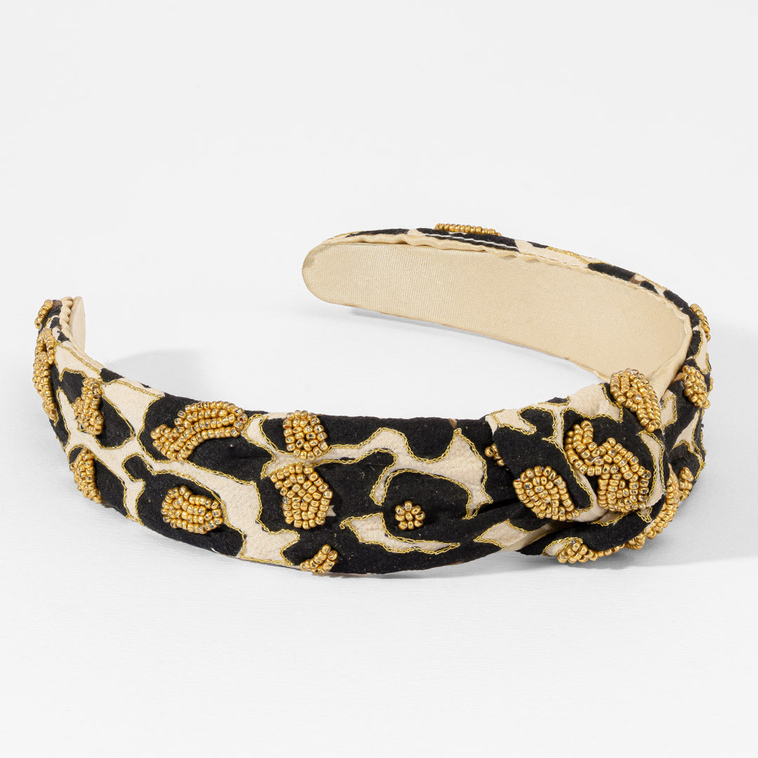 Leopard Print Knotted Headband