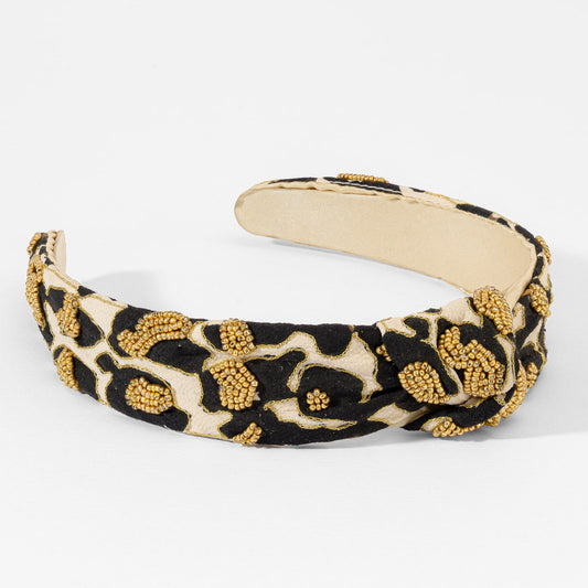 Leopard Print Knotted Headband