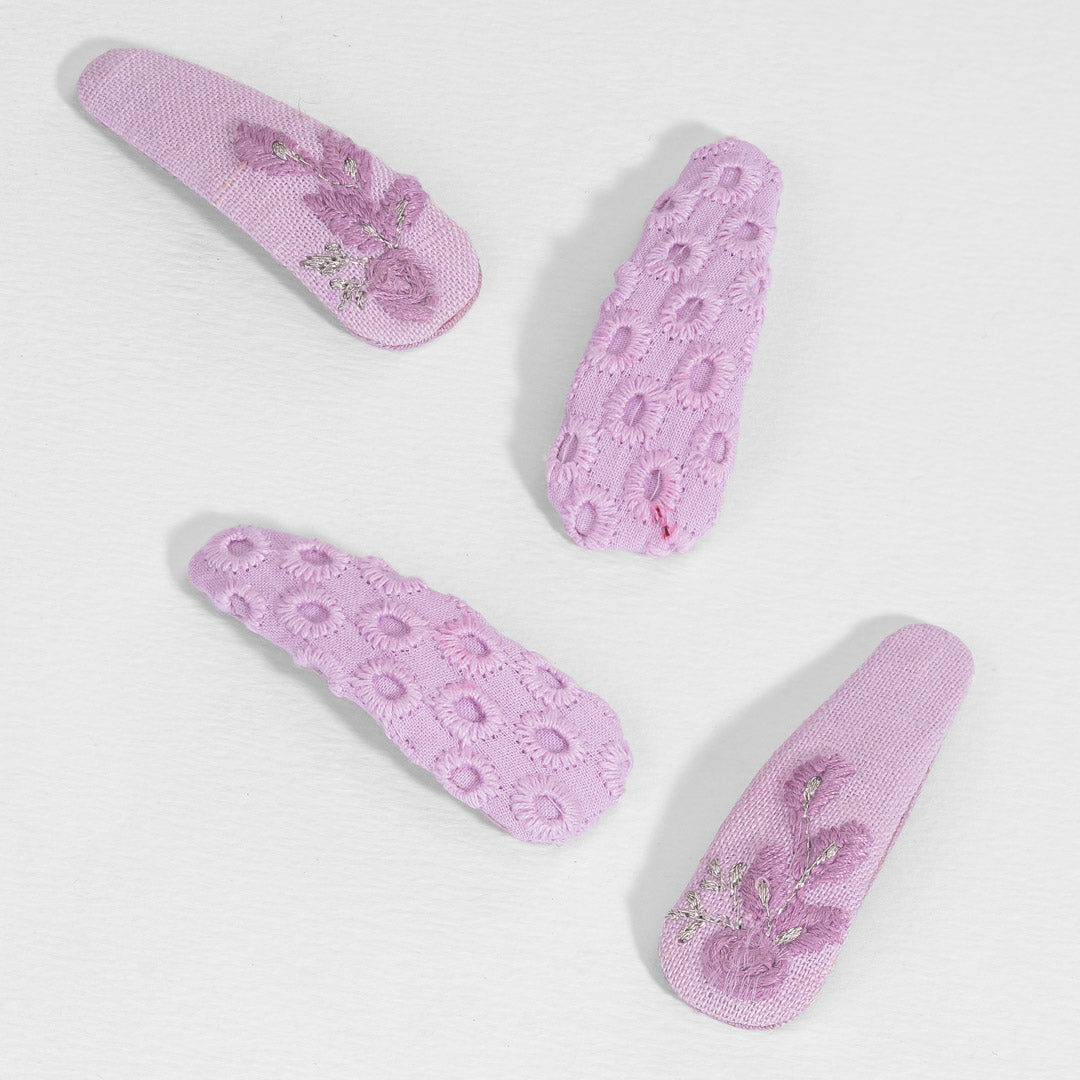 Lilac Dream Hair Clips - Set of 4