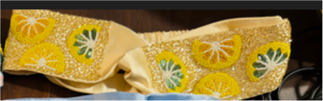 Lemon Grove Embellished Elastic Headband
