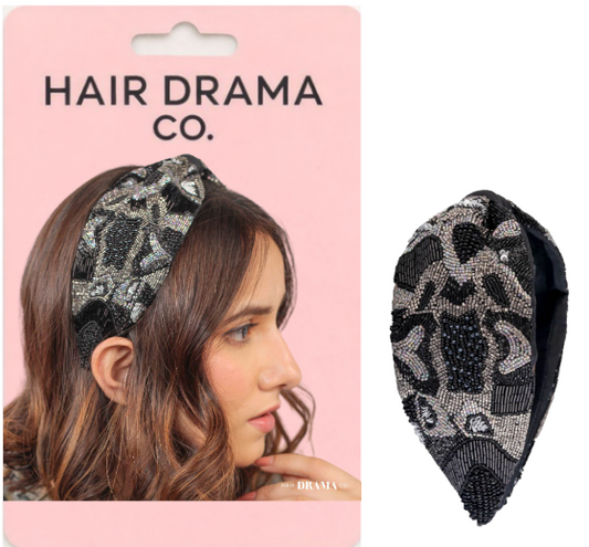 Gracious Knotted Headband - Black
