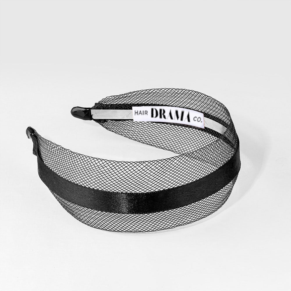 HDC x Emily in Paris Mesh Hair Band with Ribbon - Black
