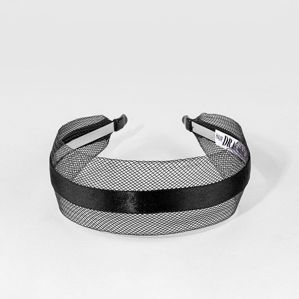 HDC x Emily in Paris Mesh Hair Band with Ribbon - Black