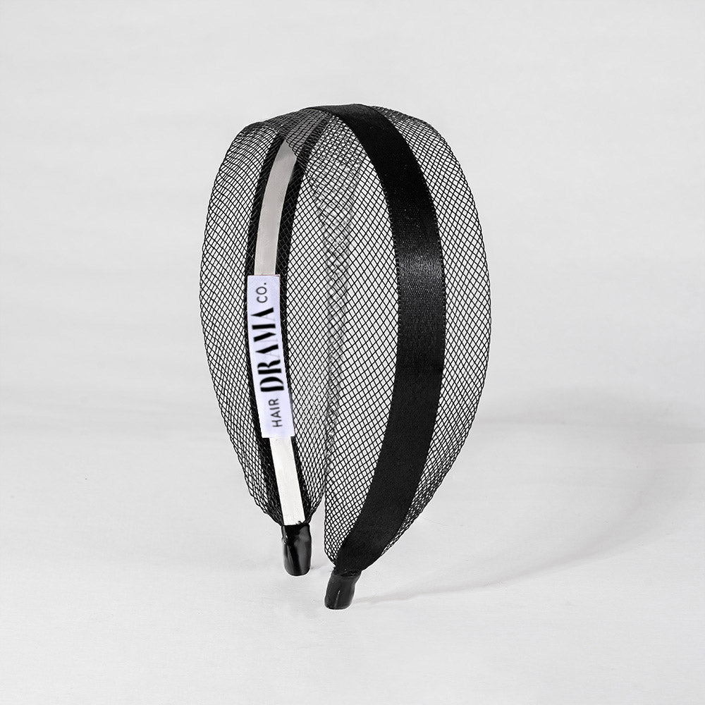 HDC x Emily in Paris Mesh Hair Band with Ribbon - Black