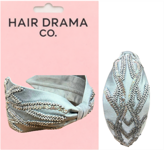Silver Fern Embellished Headband