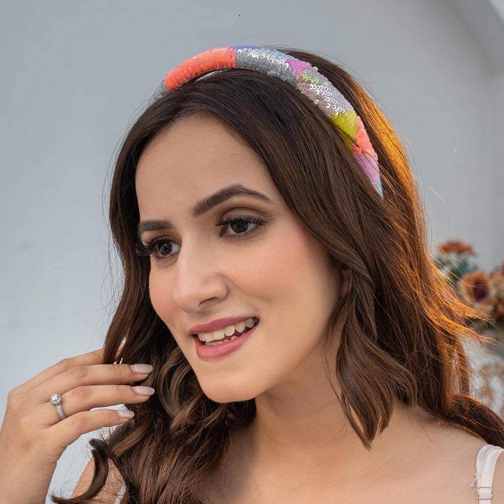 Camouflage Puff Hair Band - Pastel