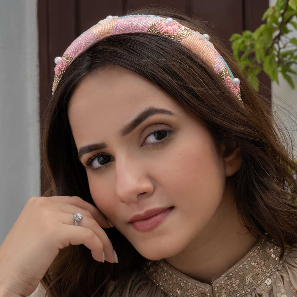 Spring Puff Hair Band