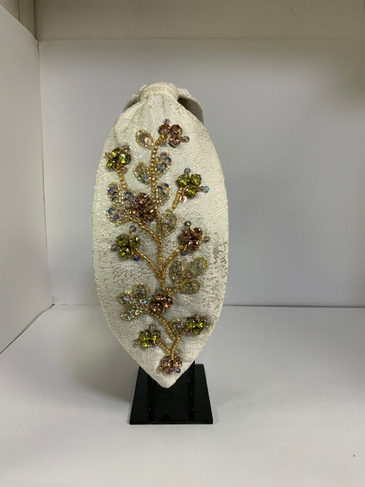Ivory Bloom Embellished Headband