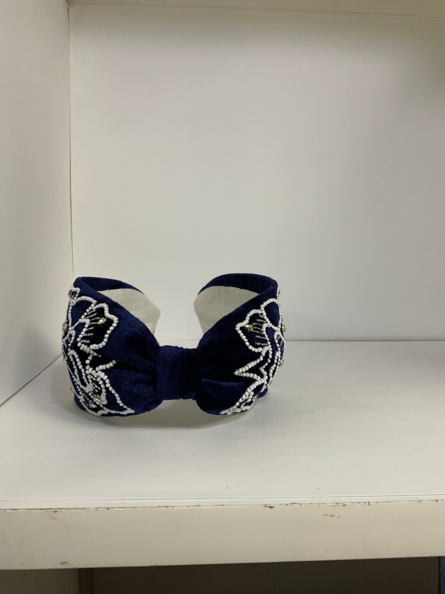 Nora Luxe Embellished Knotted Headband