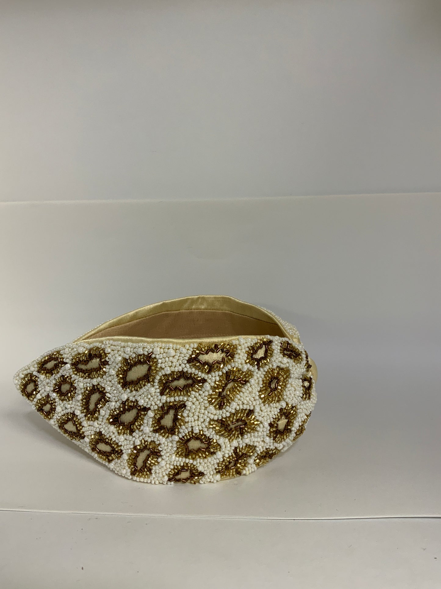 Golden Leopard Knotted Headband