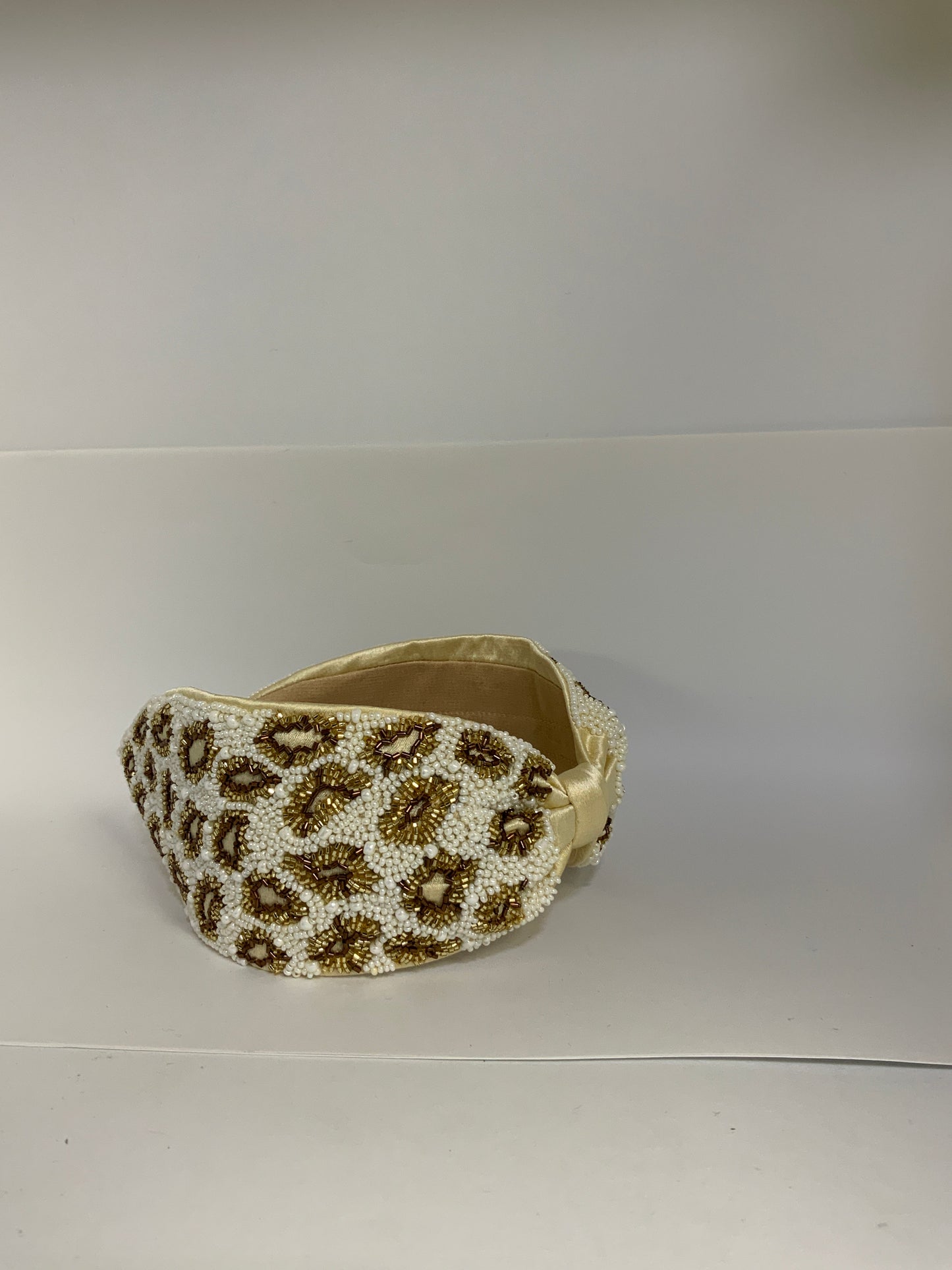 Golden Leopard Knotted Headband