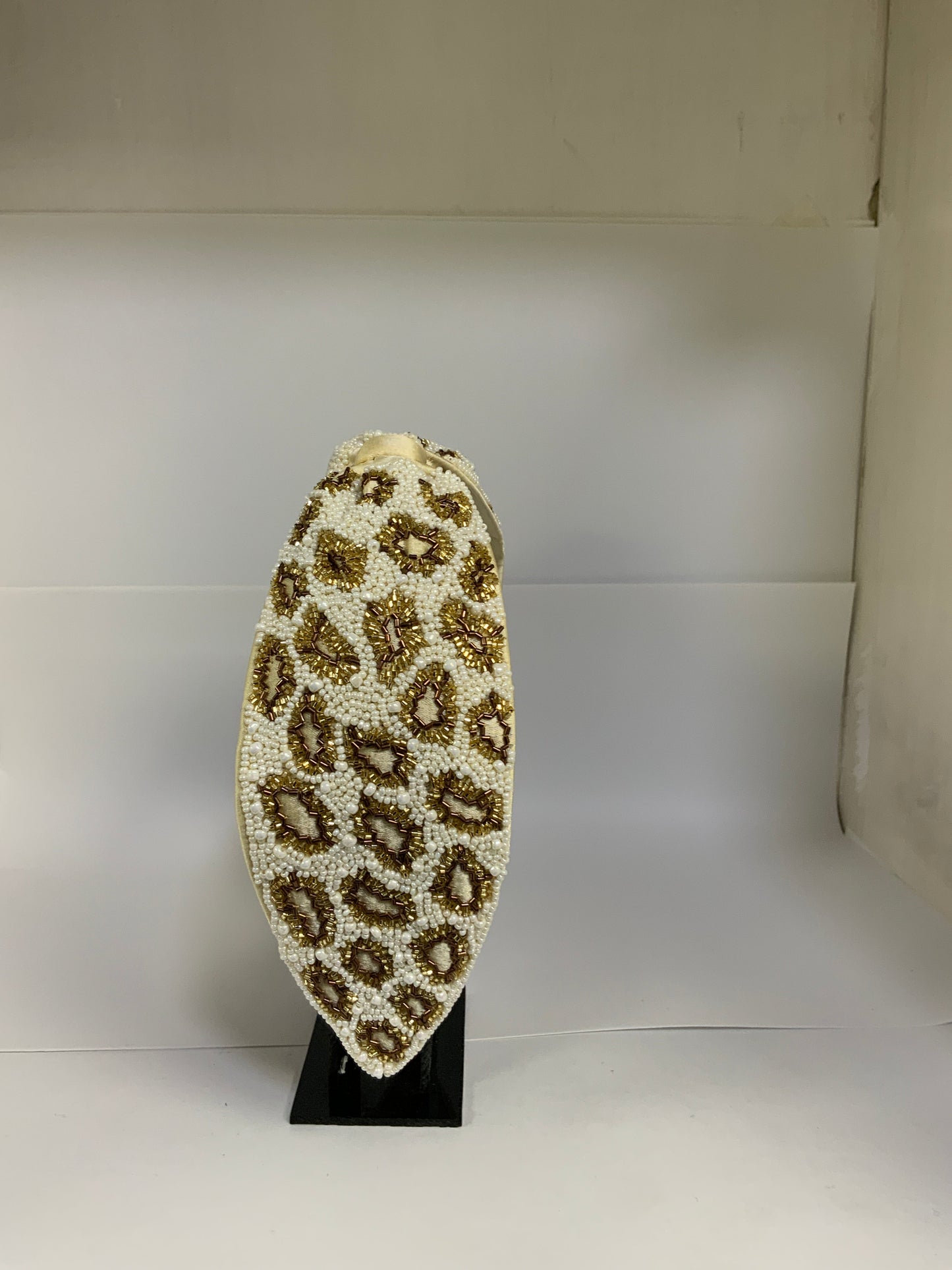 Golden Leopard Knotted Headband